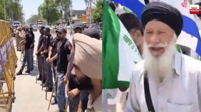 Punjab News Protest against BJP candidate Rana Gurmeet Sodhi in Fazilka Police force deployed on the spot