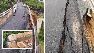 Gross corruption in bridge constructed at a cost of Rs 4.7 crore Bokaro News In Hindi