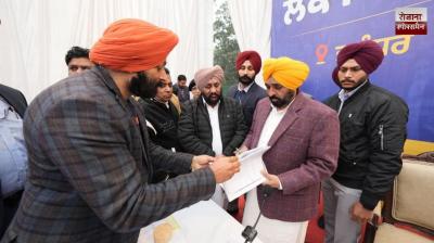 Chief Minister Bhagwant Mann held a 'Lok Milni' (public meeting) in Jalandhar.