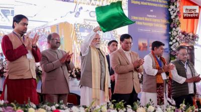 PM Narendra Modi Dedicates Waterways and Railways Infra worth ₹830 Crores in West Bengal