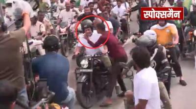 Rahul Gandhi's security lapse during voter rights march in Bihar news in hindi
