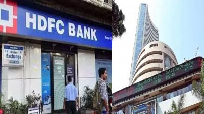 Sensex fell by 314 points due to continuous fall in HDFC Bank shares.
