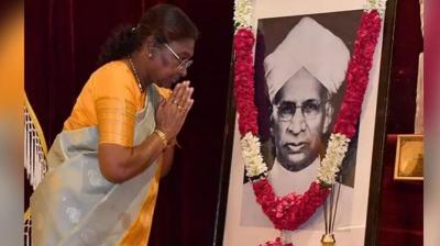 Draupadi Murmu pays tribute to Dr. Sarvepalli Radhakrishnan on his birth anniversary news in hindi