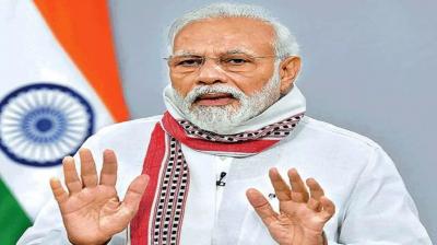 Prime Minister Modi held a meeting with several cabinet ministers in Parliament