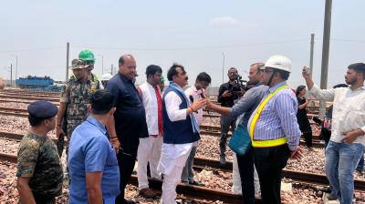 Minister Jibesh Kumar inspects the primary corridor of Patna Metro Project News In Hindi