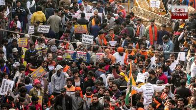 Police and protesters clash outside the Bangladeshi High Commission