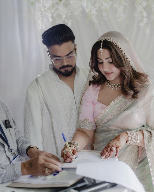 Hina Khan and Rocky Jaiswal wedding photos 